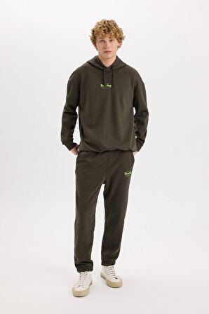 DeFacto Rick and Morty Boxy Fit Kapüşonlu Sweatshirt C6508AX24AUAR227