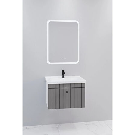 
Alice 65 Cm Banyo Dolabı Cmr Led Aynalı - Boy Dolap Hariç