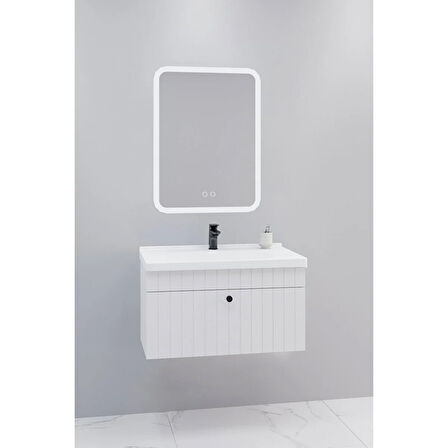 
Alice 80 Cm Banyo Dolabı Cmr Led Aynalı - Boy Dolap Hariç