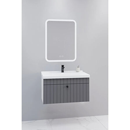 
Alice 80 Cm Banyo Dolabı Cmr Led Aynalı - Boy Dolap Hariç