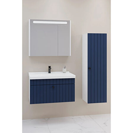 
Alice 80 Cm Banyo Dolabı Npl Led Aynalı - Boy Dolap Dahil