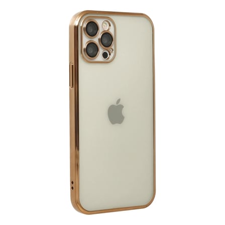 Apple iPhone 12 Pro Max Kılıf Razer Lensli Silikon - Gold
