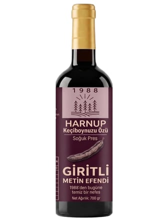 Harnup Keciboynuzu Ozu 700 Gr Ve Katkisiz / Giritli Metin Efendi