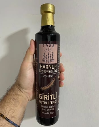 Harnup Keciboynuzu Ozu 700 Gr Ve Katkisiz / Giritli Metin Efendi