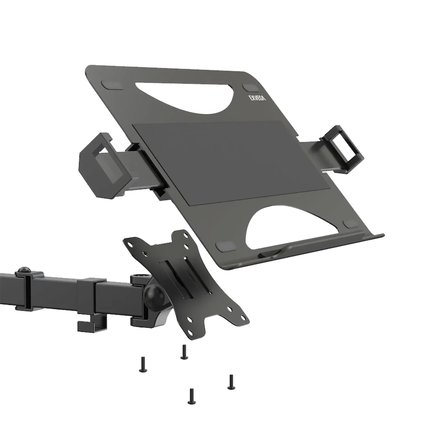 EXVEGA EX789 Ayarlanabilir Siyah Aliminyum Vesa Baglantili Monitor Kolu Uyumlu Laptop Standi