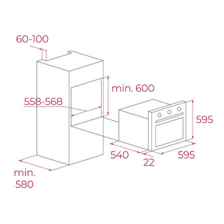 Teka HAK 629 WH AUTOPERFECT Turbo Buhar Destekli Beyaz Ankastre Fırın