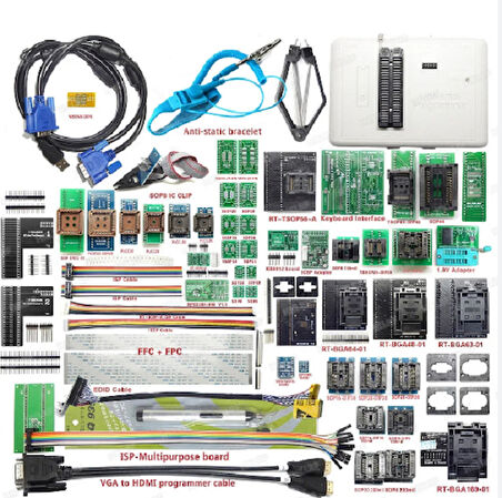 RT809H 58 PARÇA BİOS EMMC NAND FLASH İO PROGRAMLAYICI ADAPTÖR SETİ