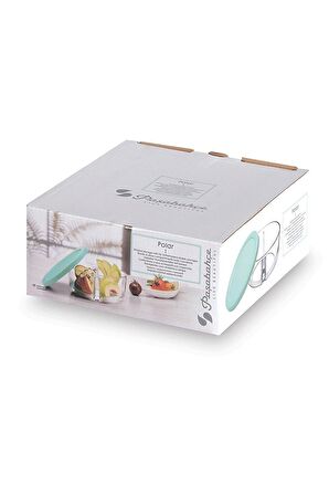 Paşabahçe 530683 Polar 1 Kapaklı İki Bölmeli Saklama Kabı