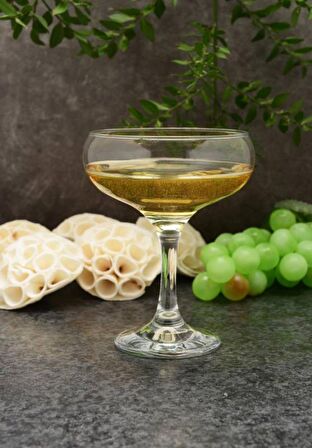 Paşabahçe 44136 Bistro 6 lı Yayvan Magnolya Sunum, Meşrubat Bardağı