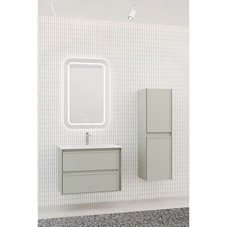 Elisa 80 Cm Banyo Dolabı - Nane Yeşili (boy Dolap Dahil)
