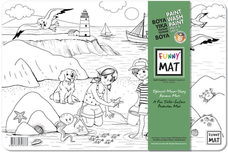 Funny Mat Sahil Kaşifleri / Seaside Explorers 25 x 35 cm