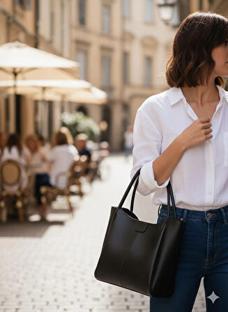 Kadın Fular Detaylı Omuz Çanta