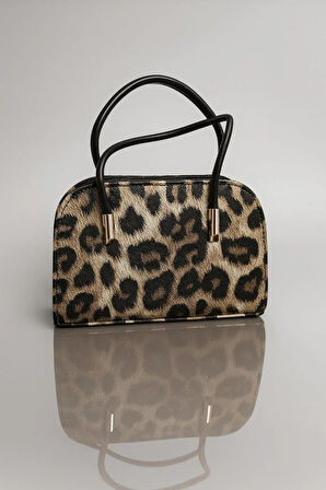 Kadın Leoparlı Small El ve Omuz Çantası