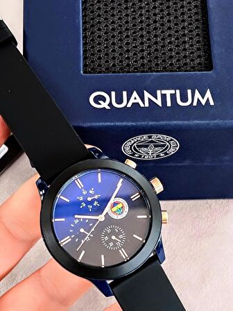 BLKT.2.642 Quantum Orjinal Fenerbahçe Lisanslı 30 Mt Su Geçirmez Silikon Kordon Taraftar Kol Saat
