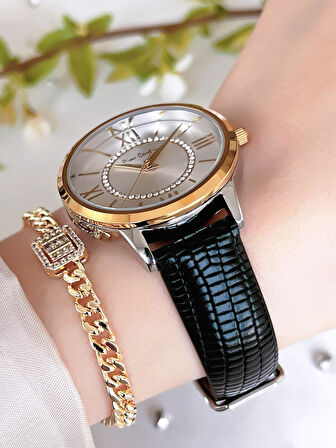 PİERRE CARDİN Deri Kordon Kadın Kol Saati 30 Mt Su Gecirmez+Bileklik PR.08.KD.2002F07