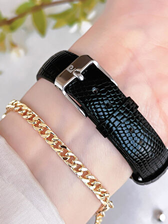 PİERRE CARDİN Deri Kordon Kadın Kol Saati 30 Mt Su Gecirmez+Bileklik PR.08.KD.2002F07