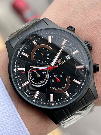 FERRO İç Fonksiyonları Aktif Chronograph 30 Mt Su Geçirmez Erkek kol Saat xf0037