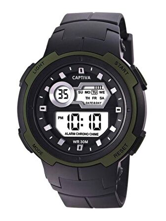 Captiva 30 mt Suya Dayanıklı Digital Alarm-Kronometre-Led Işık Spor Kasa Çoçuk Kol Saati CPT.X010