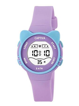 Captiva 30 mt Suya Dayanıklı Digital Alarm-Kronometre-Led Işık Spor Kasa Çoçuk Kol Saati CPT.X069