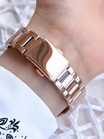 Ferro Rose Gold Renk 3 Atm Suya Dayanıklı Çelik Kordon Özel Tasarım Kadın Kol Saati BFL21250AWT-C4