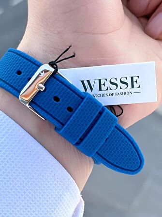 Wesse Silikon Kordon 50 Mt Suya Dayanıklı Plastik Kasa Genç Unisex Spor Kol Saati WWG.2093.03