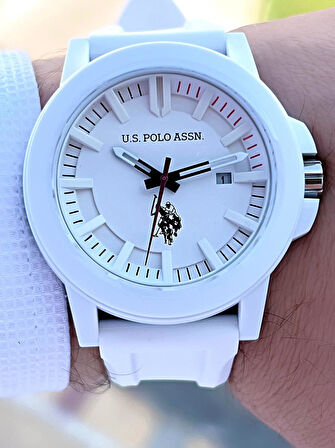 U.S.POLO ASSN Silikon Kordon 5 Atm Suya Dayanıklı Spor Erkek Kol Saati USPA.1029.B09