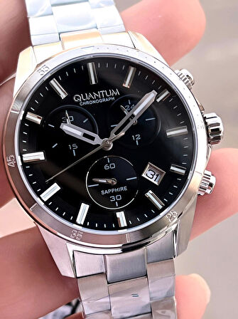 Quantum Sapphire Cam Çelik Kordon İç Kadran Fonksiyonları Aktif 10 Atm Erkek Kol Saati EPWG1159.350