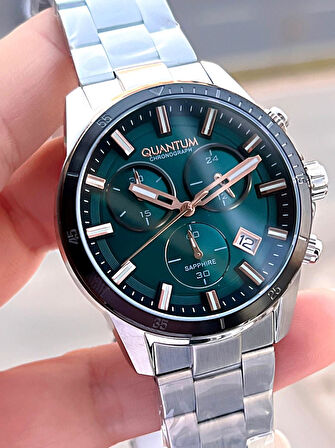 Quantum Sapphire Cam Çelik Kordon İç Kadran Fonksiyonları Aktif 10 Atm Erkek Kol Saati EPWG1159.570