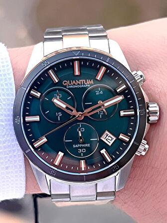 Quantum Sapphire Cam Çelik Kordon İç Kadran Fonksiyonları Aktif 10 Atm Erkek Kol Saati EPWG1159.570