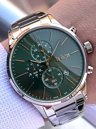 Lee Cooper Çelik Kordon İç Fonksiyonları Aktif 5 Atm Suya Dayanıklı Erkek Kol Saati ELC8042.370