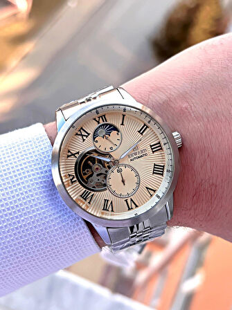 Reward Özel Tasarım Otomatik Mekanizma Çelik Kordon 5 Atm Suya Dayaknıklı Erkek Kol Saati ERW.146381