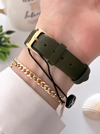 Daniel Klein Deri Kordon Takvinli Kadran 3 Atm Suya Dayanıklı Kadın Kol Saati+Bileklik BDK.13597-4