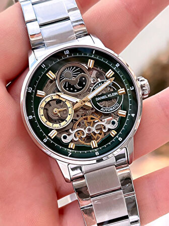 Daniel Klein Otomatik&Kurmalı Ay Ve Güneş Kadran Dual Time Özelikli Erkek Kol Saati EDK.14043.4