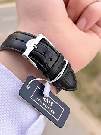 Romanson Sapphire Camlı Deri Kordon Takvimli Kadran 5Atm Suya Dayanıklı Erkek Kol Saati AG1632.03