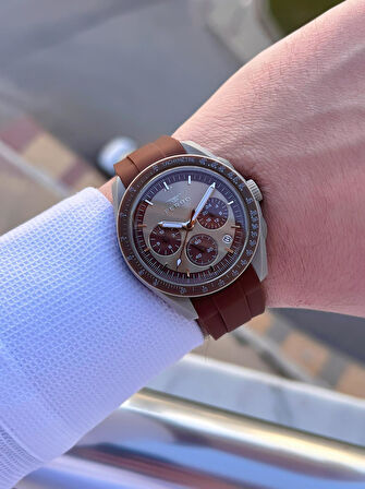 Ferro Silikon Kordon 5 Atm Suya Dayanıklı Fonksiyonları Aktif Spor Gençlere Özel Erkek Saati 1140.M4