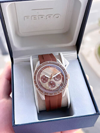 Ferro Silikon Kordon 5 Atm Suya Dayanıklı Fonksiyonları Aktif Spor Gençlere Özel Erkek Saati 1140.M4