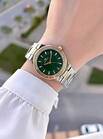 Ferro Çelik Kordon İTALIAN DESIGN 3 Atm Suya Dayanıklı 2 Yıl Garantili Kadın Kol Saati+Bileklik 86-M4