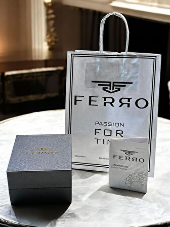 Ferro Çelik Kordon Oval Kasa İTALIAN DESIGN 2 Yıl Garantili Kadın Kol Saati+Bileklik EFL40145-M6