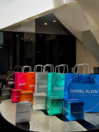 Daniel Klein Taşlı Ve Takvimli Kadran Çelik Kordon 2 Yıl Garantili Kadın Kol Saati BDK.1.10848.5