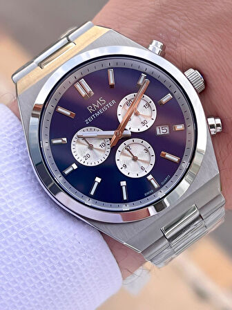 Rms Romanson Swiss Made Mekanizma Çelik Kasa&Kordon 5 Atm Suya Dayanıklı Erkek Kol Saati AG1595.05