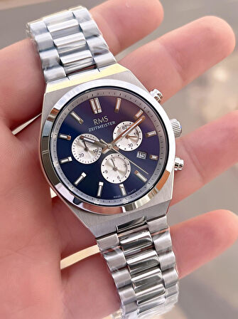 Rms Romanson Swiss Made Mekanizma Çelik Kasa&Kordon 5 Atm Suya Dayanıklı Erkek Kol Saati AG1595.05