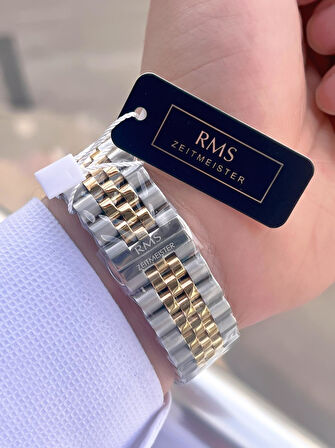 Rms Romanson Swiss Made Mekanizma Çelik Kasa Ve Kordon 5Atm 2Yıl Garantili Erkek Kol Saati AG1598.08