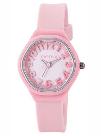 Captiva 30 mt Suya Dayanıklı Analog Silikon Kordonlu Çoçuk Kol Saati CP.YN.25.26