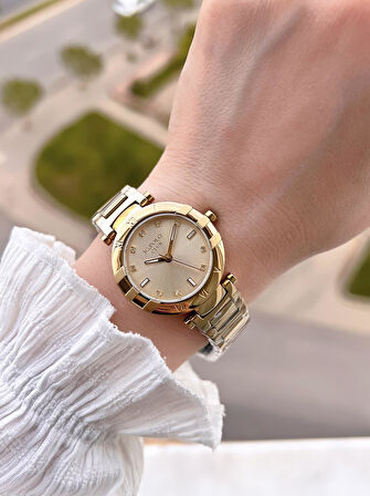 Jg.Polo Club Çelik Kasa & Kordon Kararma Ve Renk Atma Yapmaz Kadın Kol Saati+Bileklik JG02242.1