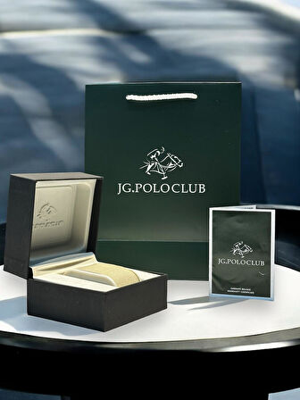 Jg.Polo Club Çelik Kasa & Kordon Kararma Ve Renk Atma Yapmaz Kadın Kol Saati+Bileklik JG02242.1