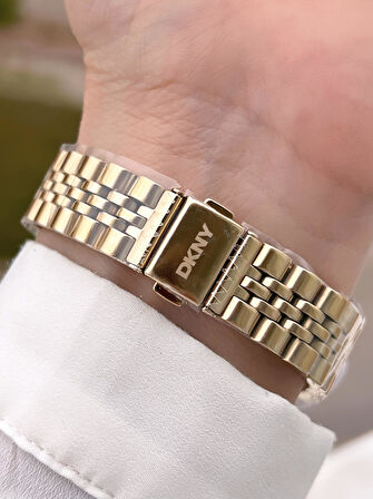 DKNY Çelik Kasa Ve Kordon 5 Atm Suya Dayanıklı 2 Yıl Garantili Kadın Kol Saati+Bileklik DKNY.0045.2