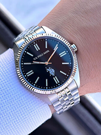U.S.Polo Assn Çelik Kasa Ve Kordon 2 Yıl Garantili 3 Atm Suya Dayanıklı Erkek Kol Saati FS1096.03