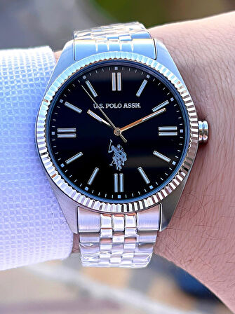 U.S.Polo Assn Çelik Kasa Ve Kordon 2 Yıl Garantili 3 Atm Suya Dayanıklı Erkek Kol Saati FS1096.03