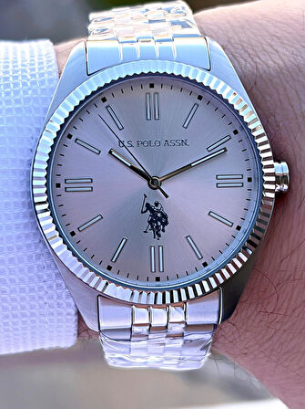 U.S.Polo Assn Çelik Kasa Ve Kordon 2 Yıl Garantili 3 Atm Suya Dayanıklı Erkek Kol Saati FS1096.01