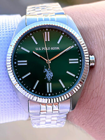 U.S.Polo Assn Çelik Kasa Ve Kordon 2 Yıl Garantili 3 Atm Suya Dayanıklı Erkek Kol Saati FS1096.04